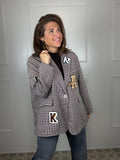 Oversized blazer patches