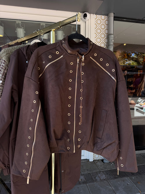 All over zipper jacket