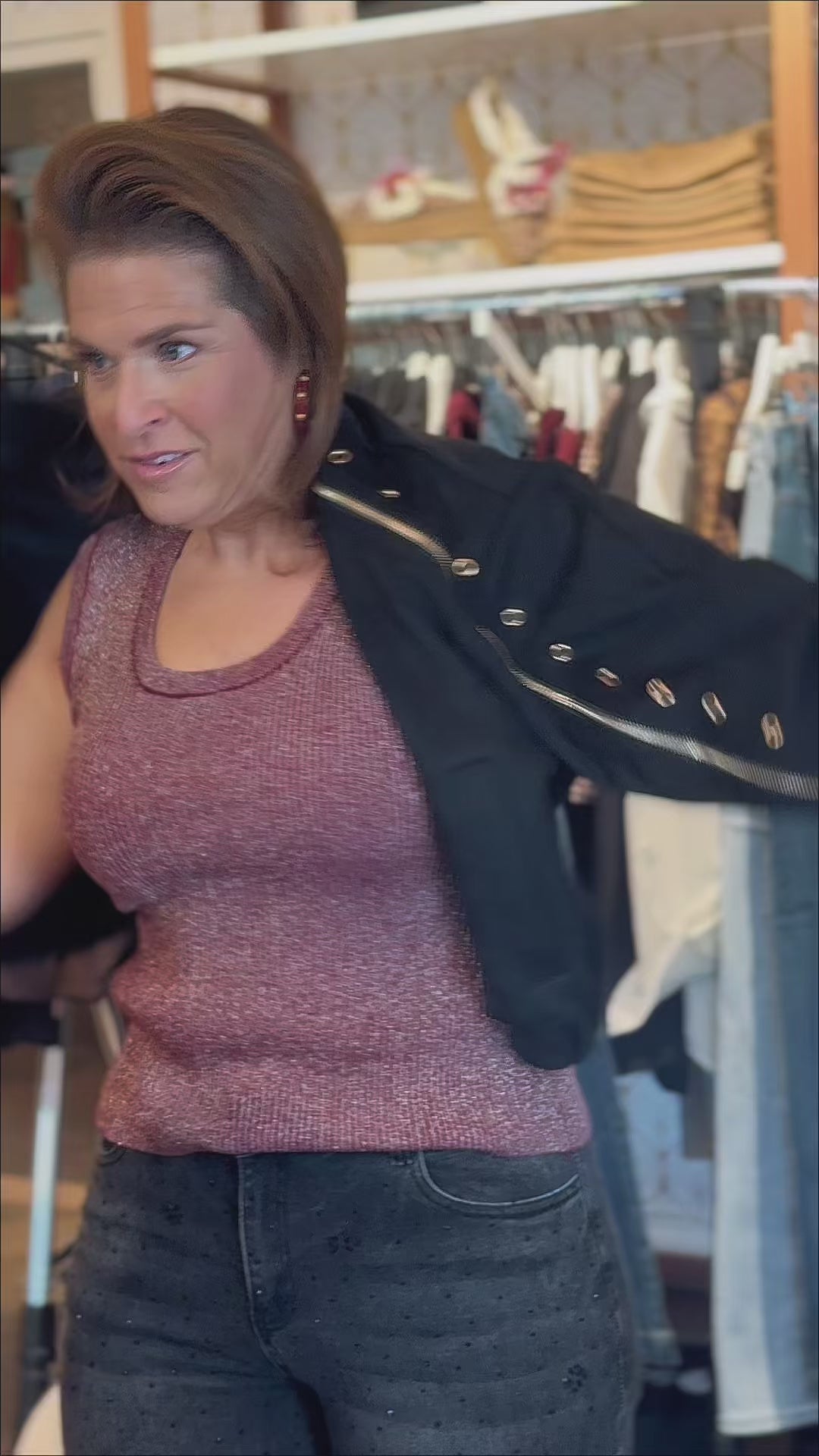 All over zipper jacket